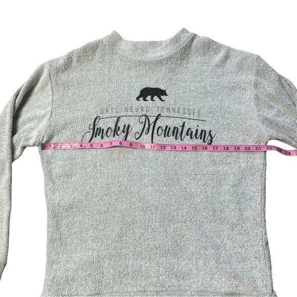 Women's Gatlinburg Tennessee Smokey Mountains Gray Sweatshirt Size L - Picture 4 of 6
